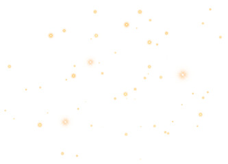 Light glow effect with sparkling stars