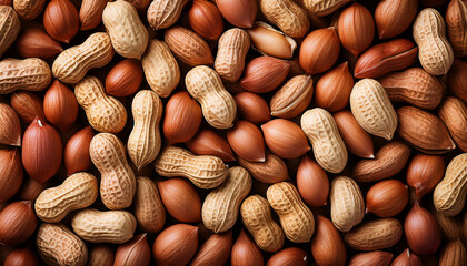 Peanuts In Shell Texture Background