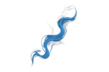 Abstract blue energy flowing, creating a transparent smoke-like graphic element for design projects and modern backgrounds