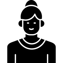 Female Soccer Player Icon Vector Element