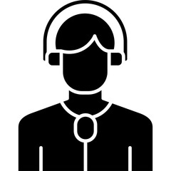 Commentator Icon Vector Element