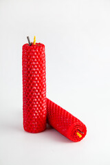 Colorful ritual candles for spiritual practices and ceremonies