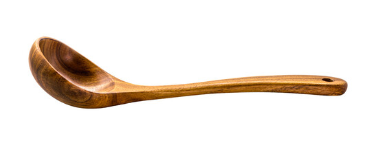 rustic, decorative, wooden spoon, made in Brazil, vintage on isolated white background