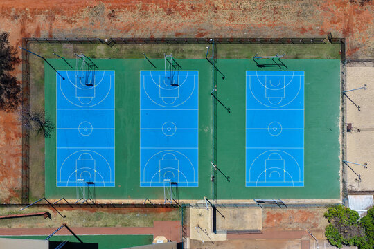 outdoor playing courts for basketball, netball and beach volleyball in Derby