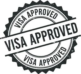 Obraz premium Visa approved stamp image for travel immigration and international