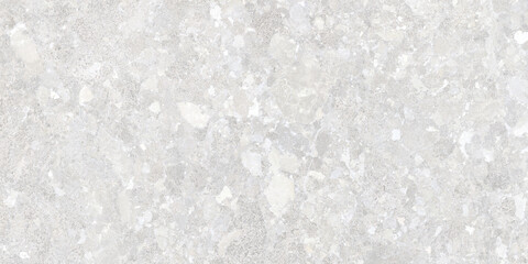 White cement texture and terrazzo stones background © Vidal