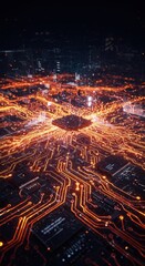 Obraz premium Complex Data Flow and Machine Learning