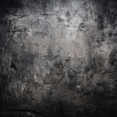 Obraz premium Dark grunge concrete wall texture, black rough surface for backgrounds, overlays, and creative templates