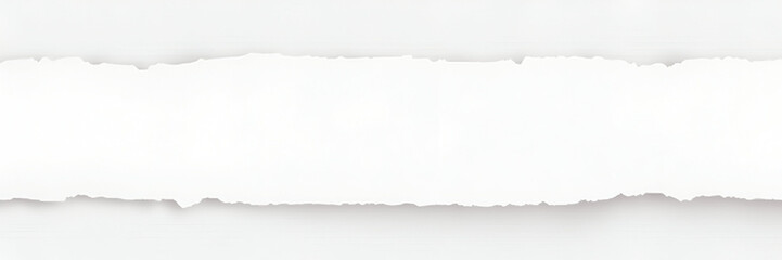 White cardboard is artistically torn into strips, isolated on a transparent background, ideal for creative applications and offering ample space for text or designs.