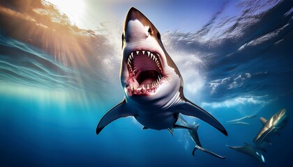 shark mouth open