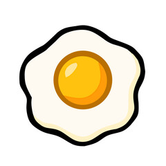 Fried Egg Vector Icon
