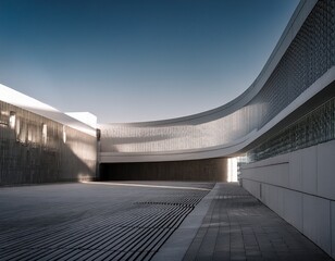 harmonious layout of architectural light and shadow