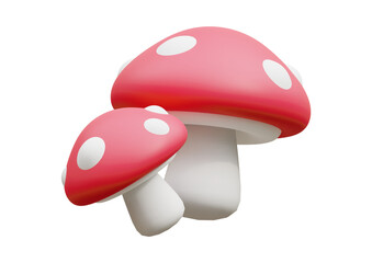 Illustration of a mushroom isolated on transparent background