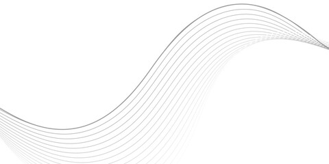 A clean, minimalist abstract background featuring two flowing, wavy line patterns in subtle gray, creating an elegant, modern, and serene design on a bright white surface.