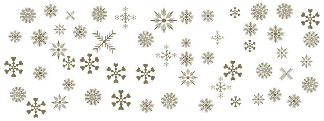 Seamless pattern of Christmas snowflakes, can be used in Christmas decoration, garments design, decorative element's, easily editable for Holiday's decoration 