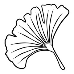 Autumn leaves outline. Simple doodle leaf collection. Line art icons for coloring book. Hand drawn vector illustration. Oak, maple, ash foliage. Minimalist nature symbols.
