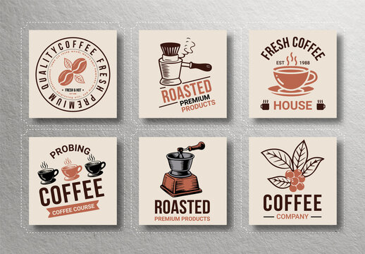 Badge Coffee Shop Logos Collection
