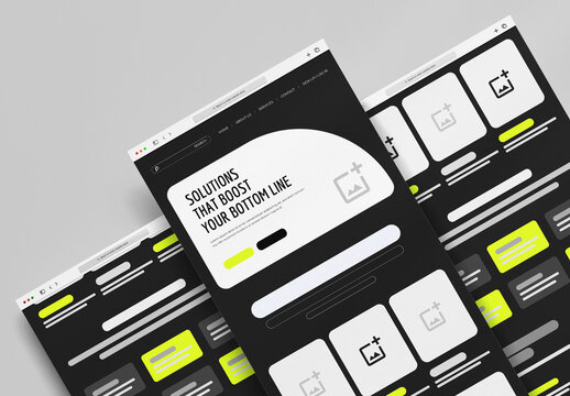Corporate Modern Business Landing Page Website UI Layout