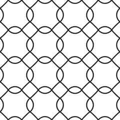 Abstract Black Oval Geometric Vector Pattern Illustration