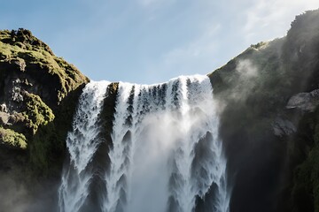 waterfall in yosemite