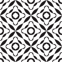 Abstract Black Oval Geometric Vector Pattern Illustration