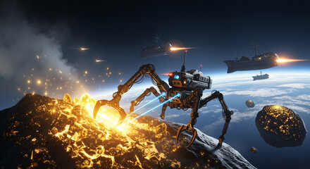 Robotic Explorer on Alien Planet