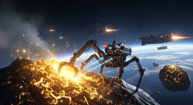 Robotic Explorer on Alien Planet