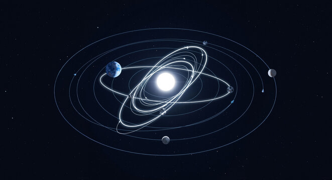 Solar System Diagram - Powered by Adobe