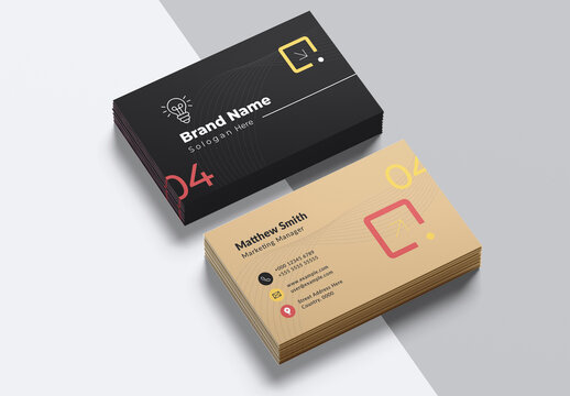 Modern Corporate Business Card Design Template
