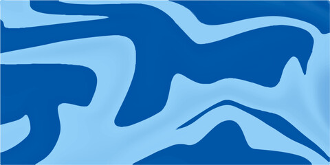 The abstract blue water background features a vector illustration of a water splash design with a flowing wave shape and ocean color pattern. grunge and cracked blue wall texture, brush painted aqua 