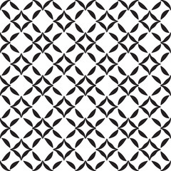 Abstract Black Oval Geometric Vector Pattern Illustration