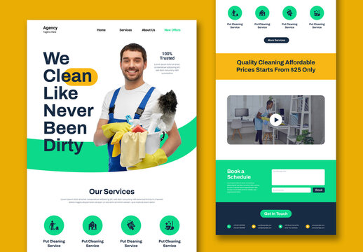 Professional Housekeeping Service Email Newsletter Design