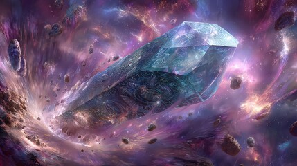 Cosmic Crystal In A Nebula