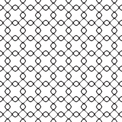 Abstract Black Oval Geometric Vector Pattern Illustration