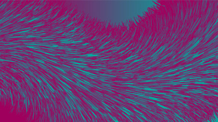 Abstract Furry Texture in Magenta and Teal A Vibrant Digital Art Design
