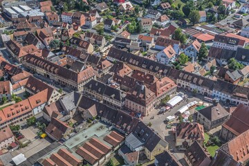 Obraz premium Ausblick auf Langenzenn an der Zenn in der Metropolregion Nürnberg