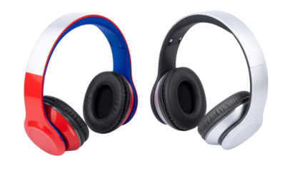 Modern Over-Ear Headphones Variations isolated on transparent background