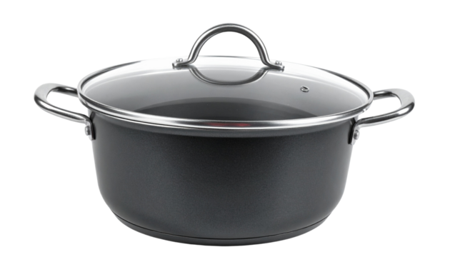  Cooking Pot with Lid isolated on transparent background