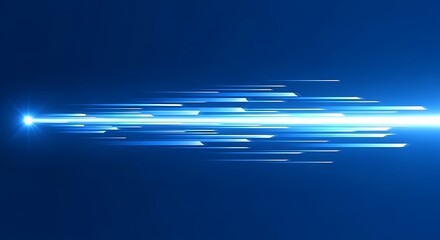 Abstract blue light streaks