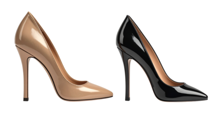  Stylish High Heels Pair isolated on transparent background