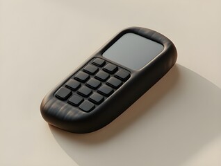minimalist black electronic device with numeric keypad and display screen for modern retail payment