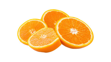 Orange Slices isolated on a transparent background