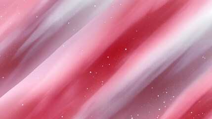 Soft pink and red abstract background with flowing lines and subtle stars creates dreamy atmosphere