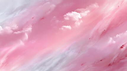 Soft pink abstract background with wispy clouds creates serene and dreamy atmosphere, perfect for various design projects