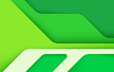 Abstract green background with square pattern and light wave design