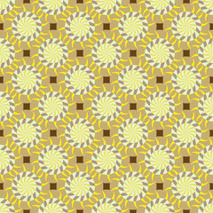 Pastel abstract seamless pattern on brown