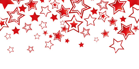 Christmas red stars element