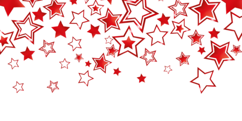 Christmas red stars element