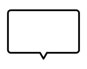 シンプルな吹き出しイラスト素材