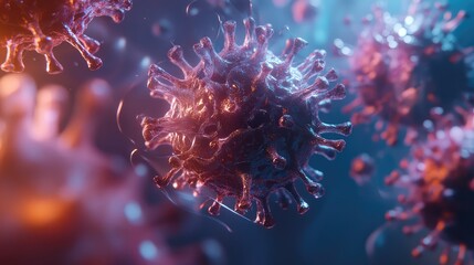 Viral particles multiplying in body causing pandemic disease